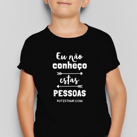 T-SHIRT criança “Não conheço estas pessoas”