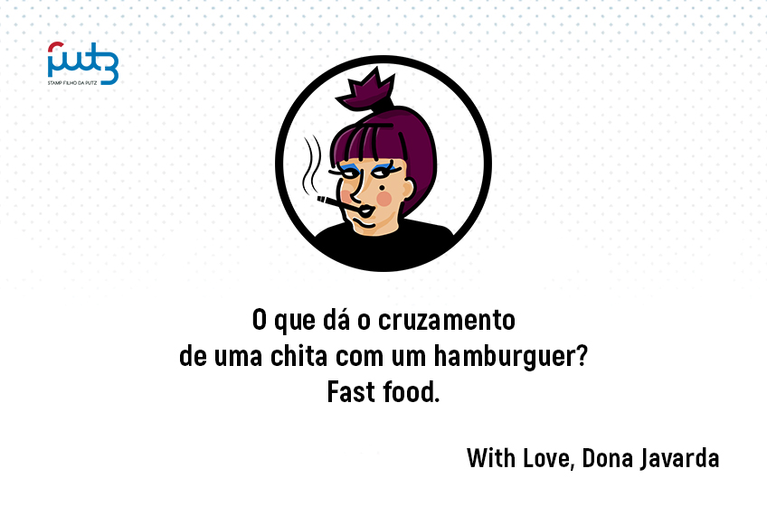 O que dá o cruzamento de uma chita com um hamburguer?