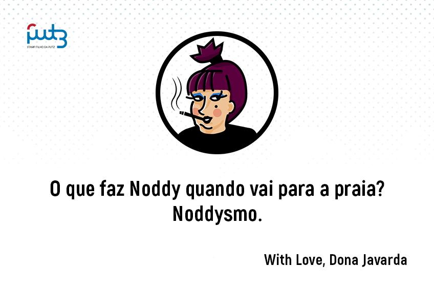 O que faz Noddy quando vai para a praia? Noddysmo.