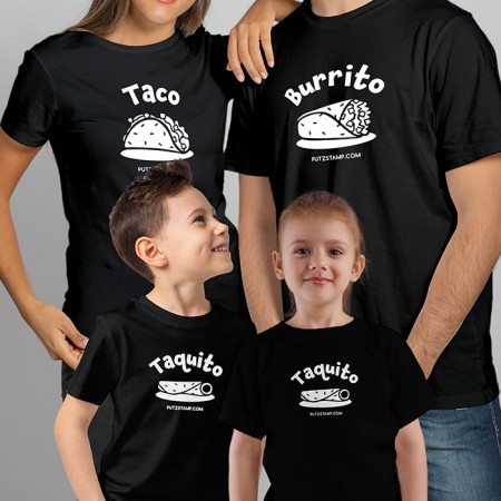 T-SHIRT “Taco, Burrito and Taquito”