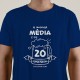 T-SHIRT homem “Média de 20 copos”