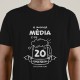 T-SHIRT homem “Média de 20 copos”