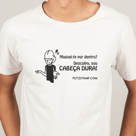 T-SHIRT homem “Sou Cabeça Dura”