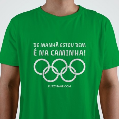 T-SHIRT homem “Estou Bem é na Caminha”