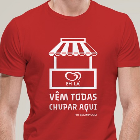 T-SHIRT homem “Chupar Aqui”