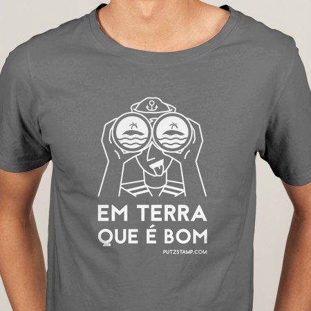 T-SHIRT homem “Em Terra que é Bom”