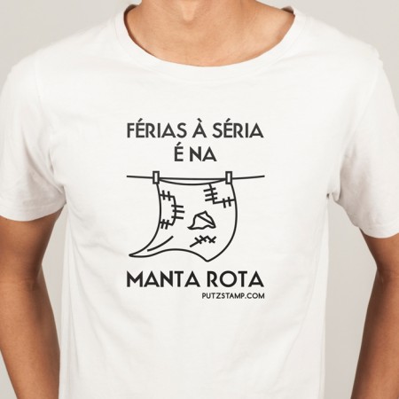 T-SHIRT homem “Férias na Manta Rota”