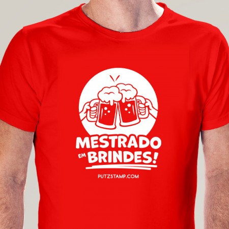 T-SHIRT homem “Mestrado em Brindes!”