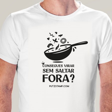 T-SHIRT homem “Virar sem saltar FORA”