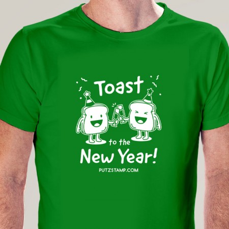 T-SHIRT homem “Toast to the New Year!”