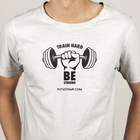 T-SHIRT homem “TRAIN HARD”