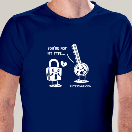 T-SHIRT homem “You're Not My Type”