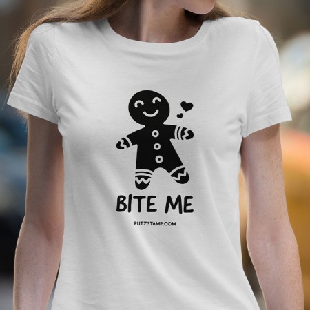 T-SHIRT senhora “Bite me”