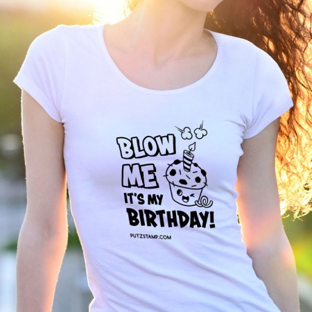 T-SHIRT senhora “BLOW ME”