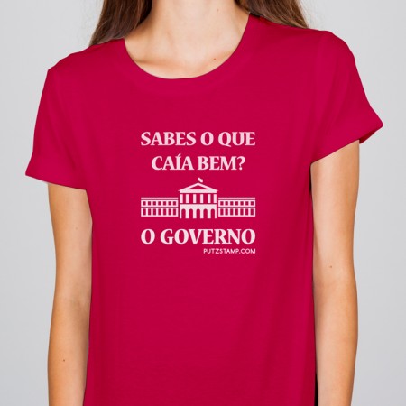 T-SHIRT senhora “Caía Bem o Governo”