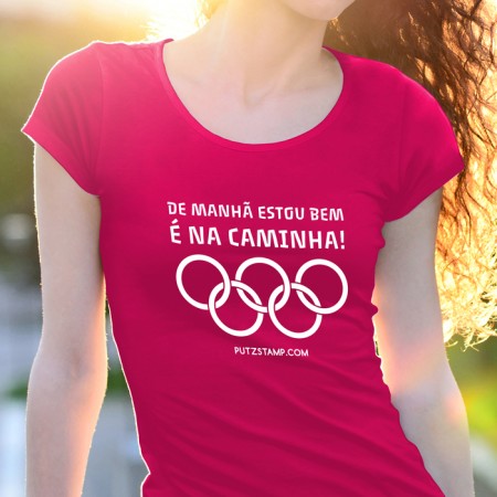 T-SHIRT senhora “Estou Bem é na Caminha”