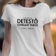 T-SHIRT senhora “Detesto Chegar Tarde”