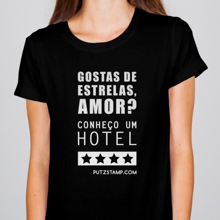 T-SHIRT senhora “Gostas de Estrelas Amor”