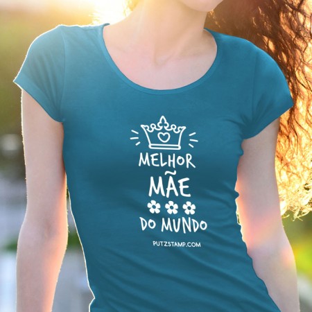 T-SHIRT senhora “Melhor Mãe do Mundo”