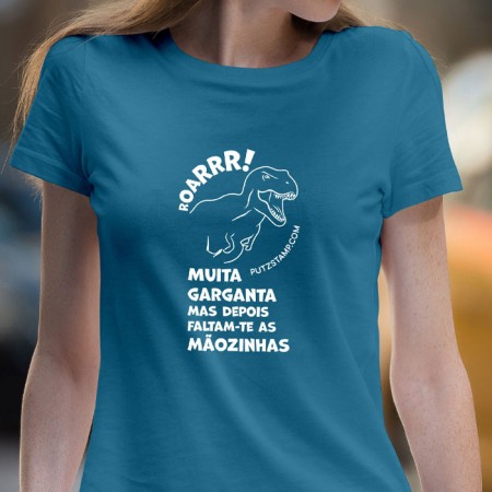 T-SHIRT senhora “Muita Garganta”