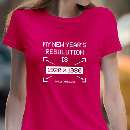 T-SHIRT senhora “New Year's Resolutions”