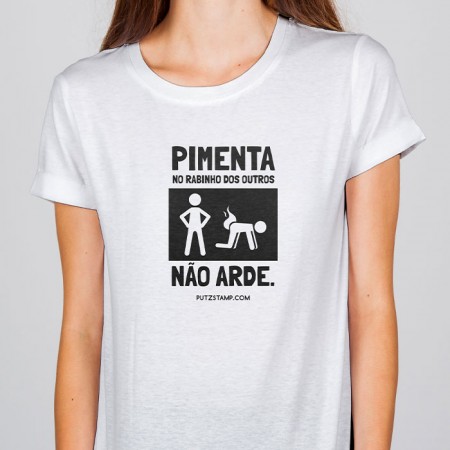 T-SHIRT senhora “Pimenta no Rabinho”