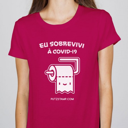 T-SHIRT senhora “Sobrevivi à COVID-19”