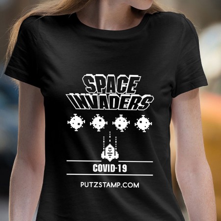 T-SHIRT senhora Space Invaders