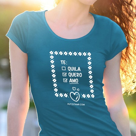 T-SHIRT senhora “TE AMO”