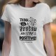 T-SHIRT senhora “Think like a Proton”
