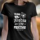 T-SHIRT senhora “Think like a Proton”