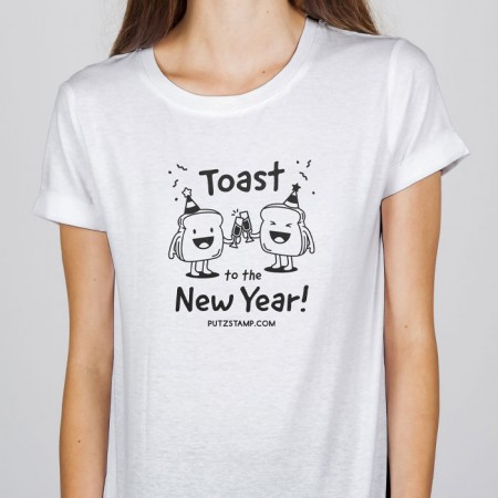 T-SHIRT senhora Toast to the New Year!